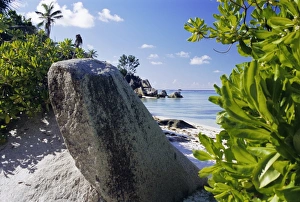 Seychelles Travel Destination Stampe: Beach, Anse Source d Argent