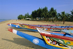 Peaceful Coastal Scenery Stampe: The beach at Saly