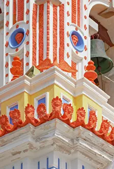Symi Island Greece Stampe: Bell tower, Panormitis monastery, Panormitis, Symi Island, Dodecanese Islands, Greece