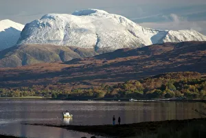United Kingdom Outdoor Photography Stampe: Ben Nevis range, seen from Loch Eil, Grampians, western Scotland, United Kingdom, Europe