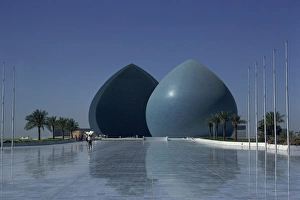 Middle East Landmarks Stampe: Blue structures
