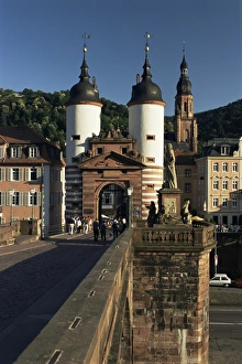 European River Bridges Stampe: Bridge over the Neckar River