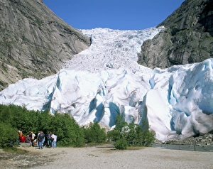 European Ice Formations Stampe: Briksdal glacier