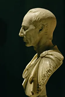 Stampe di Ritratto di Giulio Cesare al Museo Vaticano a Roma in Lazio Italia Europa Roma Stampe: Ritratto di Giulio Cesare