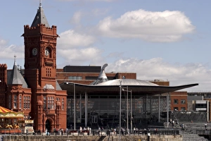 Parlamento Stampe: Skyline del Cardiff Bay