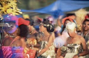 West Indies Travel Photography Stampe: Carnival procession