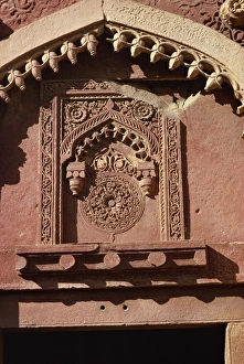 Indian Historical Sites Stampe: Detail of carving