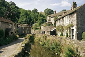 Immagini Correlate Stampe: Castleton è nel Peak District in Derbyshire Inghilterra Regno Unito Europa
