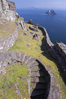 County Kerry Coastline Stampe: Celtic Monastery, Skellig Michael, UNESCO World Heritage Site, County Kerry