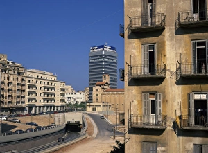 Mediterranean Coastal City Stampe: Central District