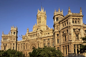 Central Post Office Spain Stampe: Central Post Office facade