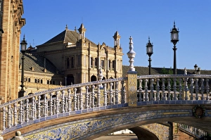 Mediterranean Urban Landscape Stampe: Ceramic bridge