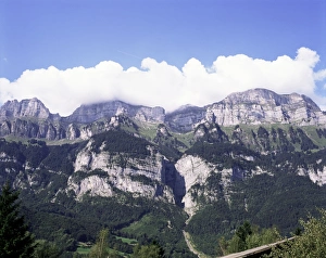 Central European Geology Stampe: The Churfirsten Range