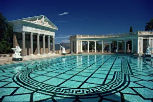 Immagini Correlate Stampe: Architettura classica e piscina, Castello di Hearst, San Simeon, California