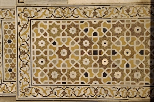 Mughal Empire History Stampe: Close-up of tilework