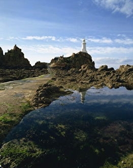 Historic Lighthouses UK Stampe: Corbiere Point Lighthouse