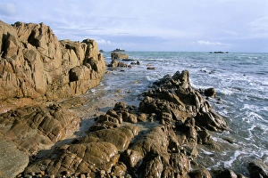 Channel Islands Coastline Stampe: Corbiere Point, St