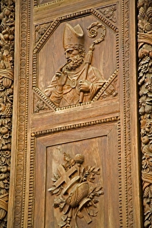 Basilica Di Santa Croce Stampe: Door detail
