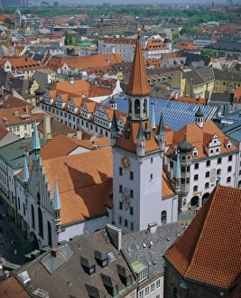 Munich City View Stampe: Elevated cityscape