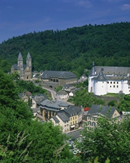 Luxembourg Landscape Photography Stampe: Elevated town view