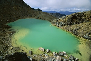 North Island Volcanic Landscapes Stampe: One of the Emerald Lakes