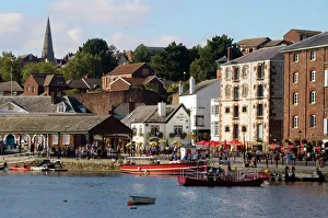 Devon Stampe: Quay di Exeter, Exeter (Devon), Inghilterra Regno Unito Europa