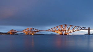 Firth Of Forth Stampe: The Forth Rail Bridge on the Firth of Forth at dawn