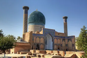 Complesso di Gur-E-Amir (Mausoleo), costruito nel 1403. Sito di sepoltura del Principe Temur. Sitio Patrimonio dellUmanità UNESCO a Samarcanda in Uzbekistan nellAsia centrale, Asia