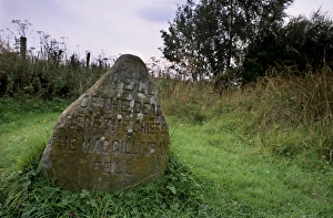 Great Britain Outdoor Photography Stampe: Headstone marking the Well of the Dead