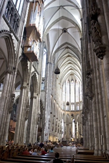 European Gothic Style Buildings Stampe: Interior, Cologne Cathedral