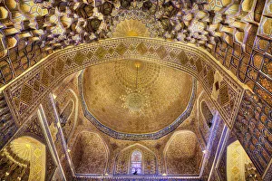 Samarkand Landmarks Stampe: Interior, Gur-E-Amir Complex (Mausoleum)