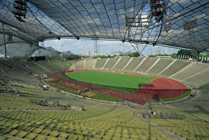 Olympic Stadium Munich Stampe: Interior of the Olympic Stadium