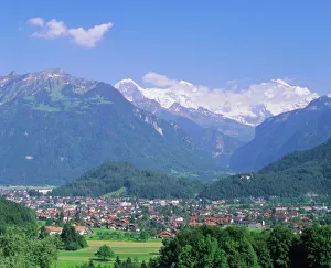 Swiss Alps Landscape Stampe: Interlaken
