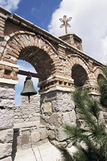 Byzantine Architecture Greece Stampe: Ipsilou monastery