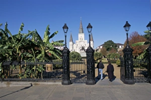 Louisiana Travel Destinations Stampe: Jackson Square, St