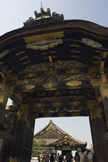 Asia Travel Guide Stampe: Main gate and building