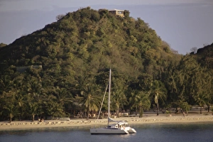West Indies Beach Scene Stampe: Mayreau, Grenadines