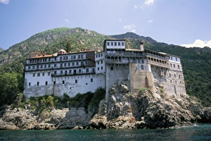 Mount Athos Monastery Stampe: Monastery, Athos
