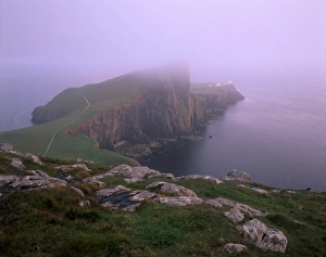 Outer Hebrides Travel Guide Stampe: Neist Point lighthouse