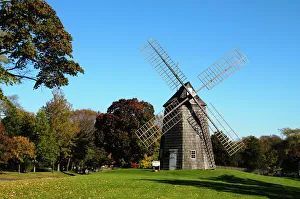 New York State Landmarks Stampe: Old Hook Windmill, East Hampton, The Hamptons, Long Island, New York State