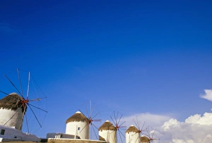 Windmills In Europe Stampe: Old windmills