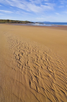 UK Beach Photography Stampe: Patterns in the sand at Redpoint sandy beach
