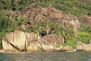 Seychelles Travel Destinations Stampe: Plage de Source d Argent