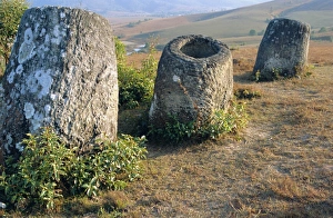 Laos Tourism Attractions Stampe: Plain of Jars