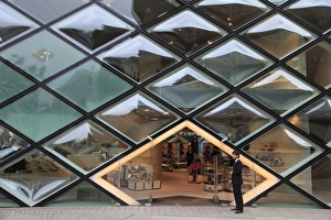 Tokyo Cityscape Photography Stampe: Prada building, designed by architects Herzog de Meuron