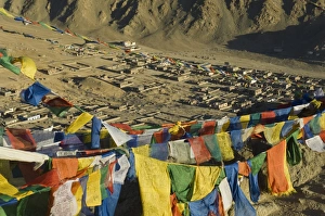 Buddhism In The Himalayas Stampe: Prayer flags