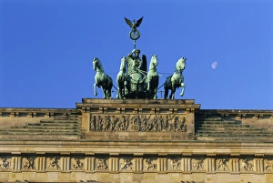 Berlin Tourist Attractions Map Stampe: The Quadriga