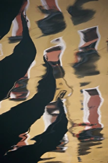 European Cityscape Images Stampe: Reflection of gondola prows