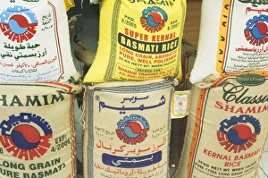Dubai Spice Souk Stampe: Sacks of rice