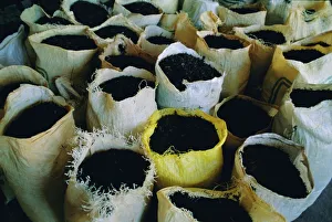 High Angle View Photography Stampe: Sacks of tea